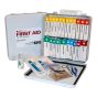 24 Unit First Aid Kit, ANSI Class A, Metal Box