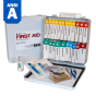 24 Unit First Aid Kit, ANSI Class A, Metal Box