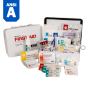 Truck First Aid Kit, ANSI Class A, Bulk, Metal Box, Medium
