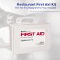 Restaurant First Aid Kit | First Aid Kits Designed For Your Industry! 
While restaurant-specific regulations about first aid kits can vary by location, it's strongly advised that all restaurants maintain a well-stocked first aid kit to ensure worker safe