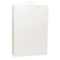 4-Shelf First Aid Station, Metal Cabinet with Pouch, Wall Mount, White, Empty